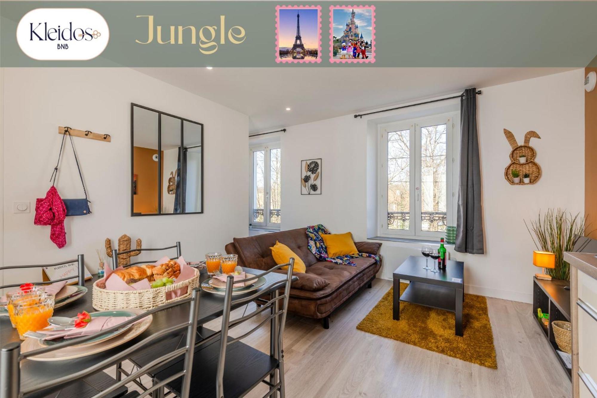 Jungle - Magnifique Appartement Avec Parking Prive - Paris-Disney & Cdg A 25 Minutes Pomponne Dış mekan fotoğraf
